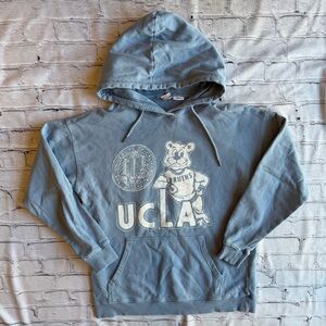 Vintage UCLA Bruins Hoodie Blue Sweatshirt Hooded University College Blue small